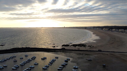 plage de la Baule vue du ciel