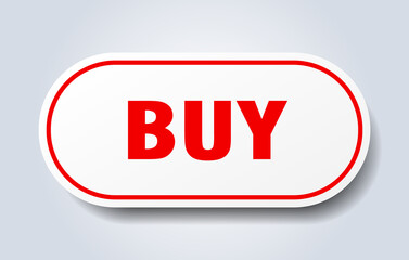 buy sign. rounded isolated button. white sticker
