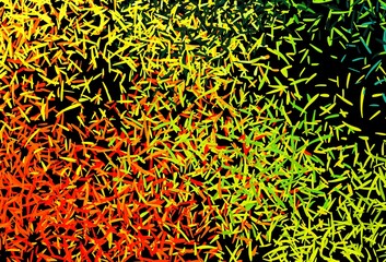 Dark Green, Red vector pattern with sharp lines.