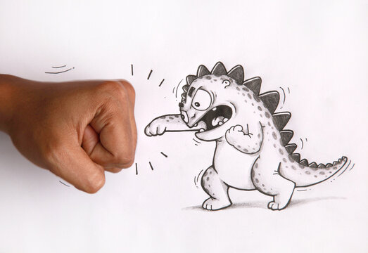 Fighting or fist bumping