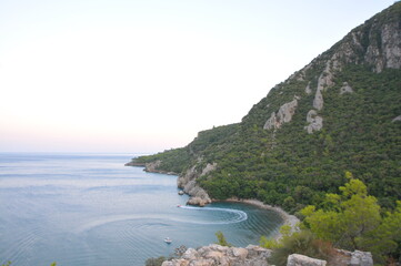 Fototapeta na wymiar view of the sea from the mountain