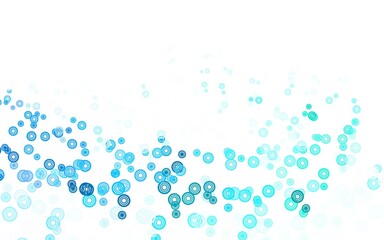 Light Blue, Green vector layout with circle shapes.