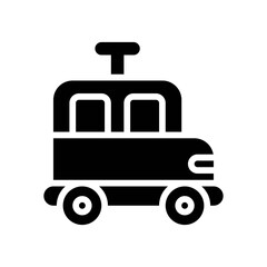 baby toy related toy car or van with wind up key for kids vectors in solid design,