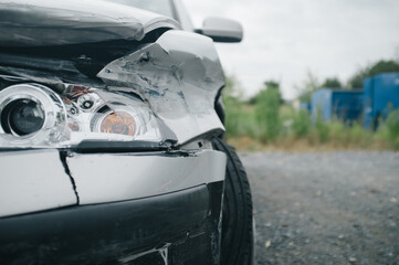 Car after car accident/crash