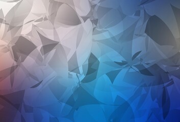 Light Blue, Yellow vector texture with abstract poly forms.