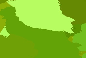 Light Green, Yellow vector background with abstract shapes.