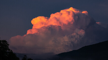 sunset storm clouds 