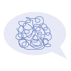 insomnia scribble in bubble design, sleep and night theme Vector illustration