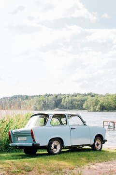 Blue GDR Vintage Car