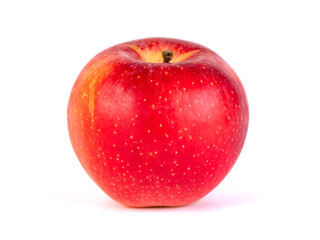 Fresh red apple isolated on white background, food