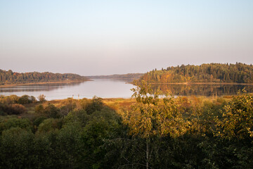 A beautiful image of the river on a sunny summer day.