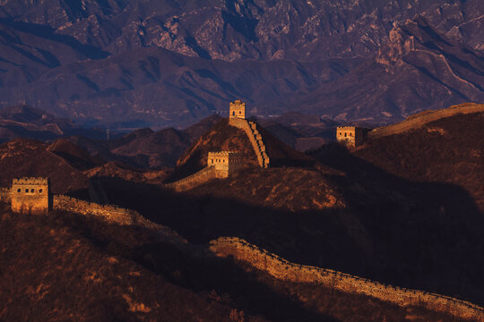 The Great Wall at sunrise