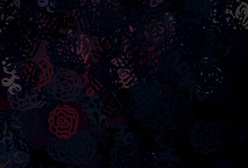 Dark Pink vector background with abstract shapes.