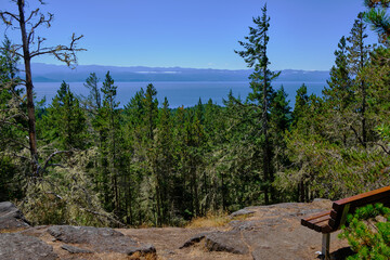 Olympic Mountains and Salish Sea from Mount Maguire, BC