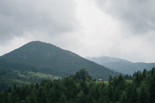 Single House in the Mountain Vally