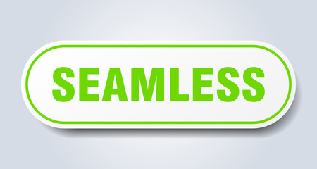 seamless sign. rounded isolated button. white sticker