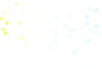 Light Blue, Yellow vector layout with bright snowflakes.