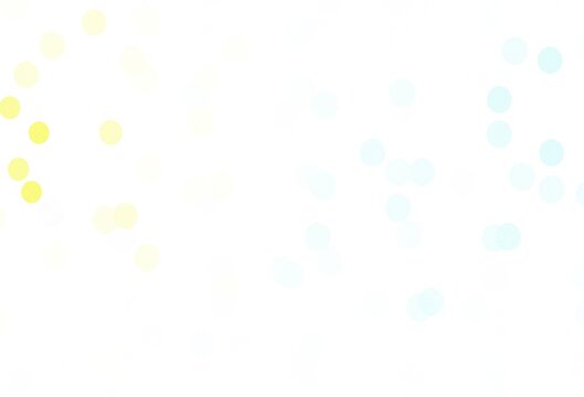 Light Blue, Yellow vector layout with bright snowflakes. © smaria2015
