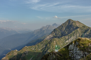 mountain ranges of the Caucasus. Krasnaya Polyana Krasnodar territory