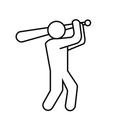 baseball crossed bats and ball Sport collection. Suitable for use on web apps, mobile apps and print media.