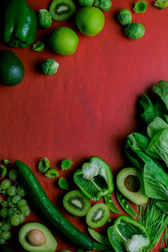 Green on red - complementary colors