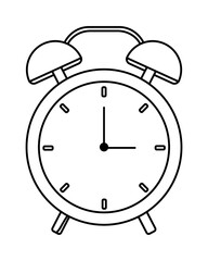 alarm clock watch isolated icon