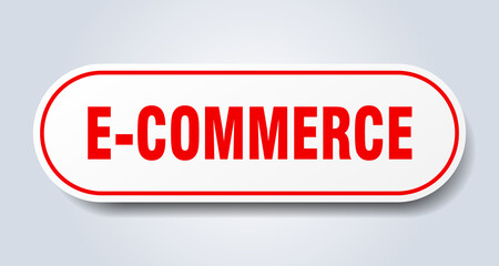 e-commerce sign. rounded isolated button. white sticker