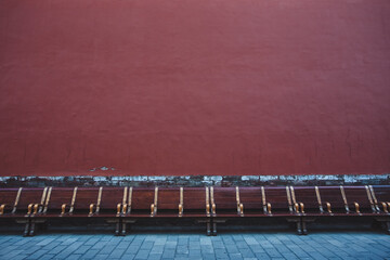 Bench in the forbidden city