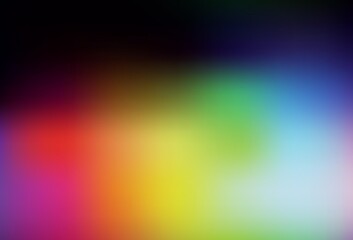 Dark Multicolor vector abstract blurred layout.