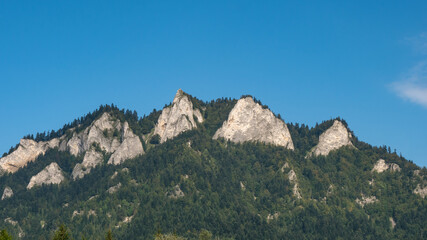 View of Three Crowns Massif , Pieniny, Poland.