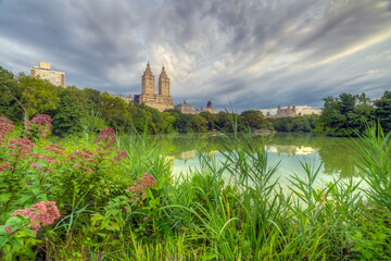 Central Park, New York City at the lake