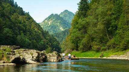Traditional rafting on the Dunajec Gorge, Pieniny, Poland, © Kamil