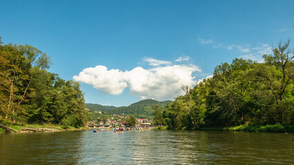 Traditional rafting on the Dunajec Gorge, Pieniny, Poland, © Kamil