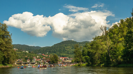 Traditional rafting on the Dunajec Gorge, Pieniny, Poland, © Kamil