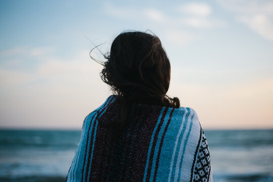 Beach Walk At Sunset