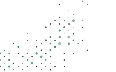 Light BLUE vector backdrop with dots. Blurred bubbles on abstract background with colorful gradient. Design for posters, banners.