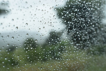 rain drops on window