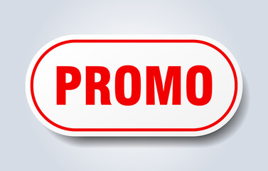 promo sign. rounded isolated button. white sticker