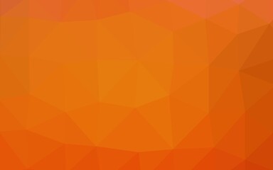 Light Orange vector blurry triangle texture. Modern geometrical abstract illustration with gradient. Completely new template for your business design.