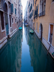 Fototapeta na wymiar Empty road in Venice, Italy.