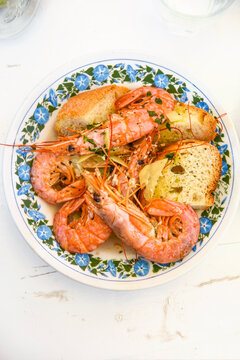 Food: Prawns in Garlic Olive Oil Marinade