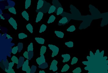 Light Blue, Green vector template with chaotic shapes.
