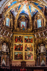 large and beautiful decoration in the church