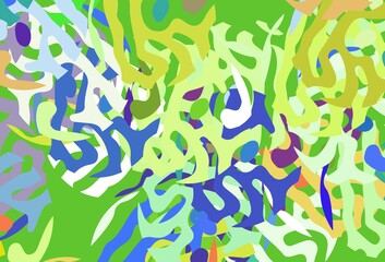 Obraz premium Light Multicolor vector template with chaotic shapes.