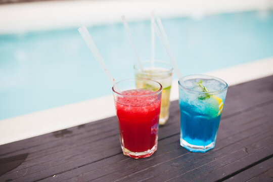 Cocktails by the pool