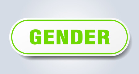gender sign. rounded isolated button. white sticker