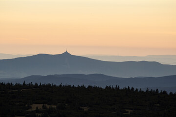 View of Jested from Szrenica - Giant Mountains