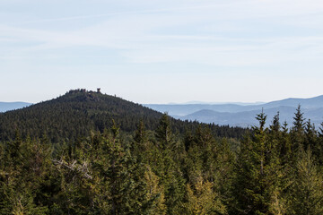 View of the Giant Mountains and the Jizera Mountains