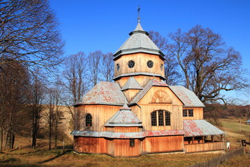Roztoka Kościół Szosa Parafia © woodyd