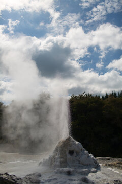 Eruption of the Lady Knox Geyser